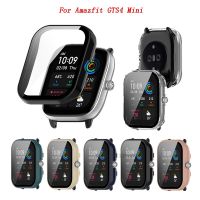 Case Cover Huami Amazfit GTS4 Mini Full Screen Protector Case Film For Amazfit GTS 4 Mini PC Protective Cover Protector Frame LED Strip Lighting