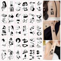 hot【DT】 30 Pieces/set Temporary Painting Arm Tattoos for Legs Sticker Colored