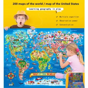 United States Puzzle for Kids - 70 Piece - USA Map Puzzle 50 States with  Capitals - Childrens Jigsaw Geography Puzzles Ages 4-8, 5-7, 4-6 - US  Puzzle