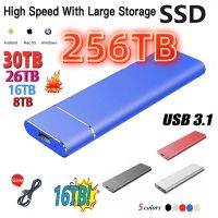 ฮาร์ดดิสก์แบบพกพาเชื่อมต่อ USB3.1ความเร็วสูง2TB 8TB 16เทราไบต์ SSD แบบพกพาฮาร์ดไดรฟ์ Solid State ขนาด64TB สำหรับ Ps5 Mac แล็ปท็อป