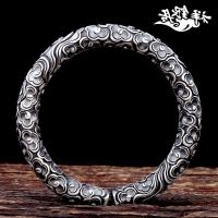 ❐  New handmade S999 fine xiangyun great bangle hoops bracelet