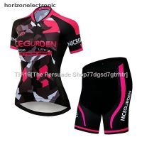 ❇◘✴ 【horizonelectronic】 Womens Cycling Jersey Set Summer Anti-UV Cycling Bicycle Clothing Quick-Dry Mountain Female Bike Clothes Cycling Set Hot