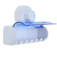 6 Racks Suction Cup Toothbrush Holder Wall Mount Toothbrush Rack Stand Hooks Suction Cup Tooth Brush Holder Household Tool