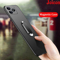 เคสเคสสำหรับ Realme C53/C55/C35/C30/C30S/Narzo 50A Prime/Narzo 50i Prime/11Pro/11Pro + ปลอกนิ่มฝ้าที่วางแหวนแม่เหล็ก Sarung Dof เลนส์กล้องด้านหลังคลุมทั้งหมดกล้องกันกระแทกฝาครอบป้องกันด้านหลัง