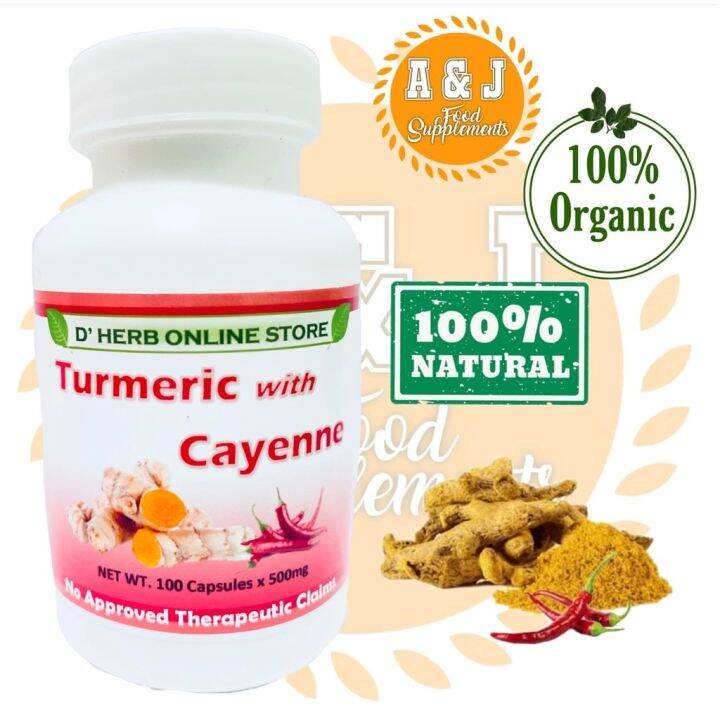 Turmeric Cayenne Relieves Arthritis (100 Capsules) 500mg Lazada PH