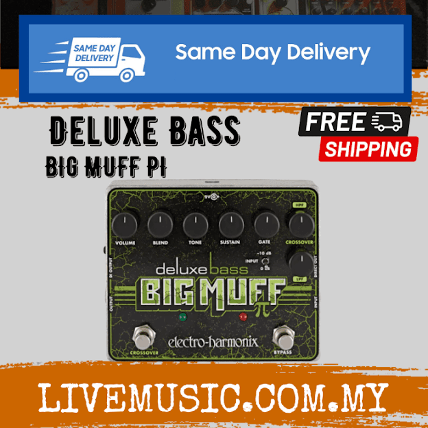 Electro Harmonix Deluxe Bass Big Muff Pi Bass Fuzz Effects Pedal