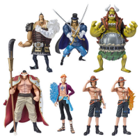 Whitebeard Pirate Set ของแท้ JP แมวทอง - Super Modeling Soul Bandai [โมเดลวันพีช] (7 ตัว)