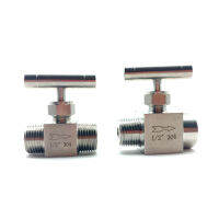 1/8 "1/4" 3/8 "1/2" BSP Nbsp วาล์วเข็มสำหรับท่านชายหญิงเครน915 PSI 304การควบคุมการไหลสแตนเลสพร้อมน้ำแก๊สที่จับรูปทรงเดียว