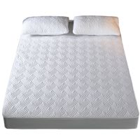 White Ho Anti-mite Quilted Mattress Cover Single King Customized Air-Permeable Bed Protector Cover Not Including Pillowcase