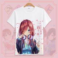 เสื้อยืด แขนสั้น อนิเมะ เจ้าสาวผมเป็นแฝดห้า Nakano Sanjiu Hanayo ภรรยา