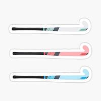 Field Hockey Stick Ers 5PCS Stickers for Window Laptop Cartoon Living Room Bumper Room Print Cute Luggage Wall Water Bottles