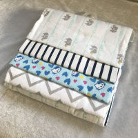 Newborn Baby Bed Sheet Bedding Set 76x76CM For Newborn Crib Sheets Cot Linen 100 Cotton Flannel Printing Baby Bedding Blanket