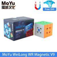 Moyu Weilong WR M V9 Maglev ลูกบาศก์ความเร็วมายากล3X3 UV มืออาชีพ Moyu Weilong WR M V9 Maglev 3X3x 3จิ๊กซอว์ลูกบาศก์ของรูบิก