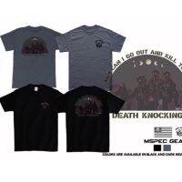 เสื้อยืดแขนสั้นคอกลมMSPEC GEAR T-Shirt ลาย  Death Knocking  เสื้อยืด พิมพ์ระบบDTG ทันสมัยไม่ร้อนไม่หนา ใส่สบาย ของแท้1S-5XL