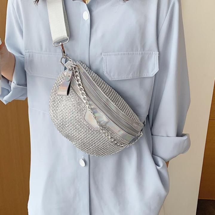 กระเป๋าเลเซอร์ใบเล็กสำหรับผู้หญิง-ใหม่ปี2020กระเป๋าอานกระเป๋าใส่สว่านความรู้สึกในช่วงฤดูร้อน