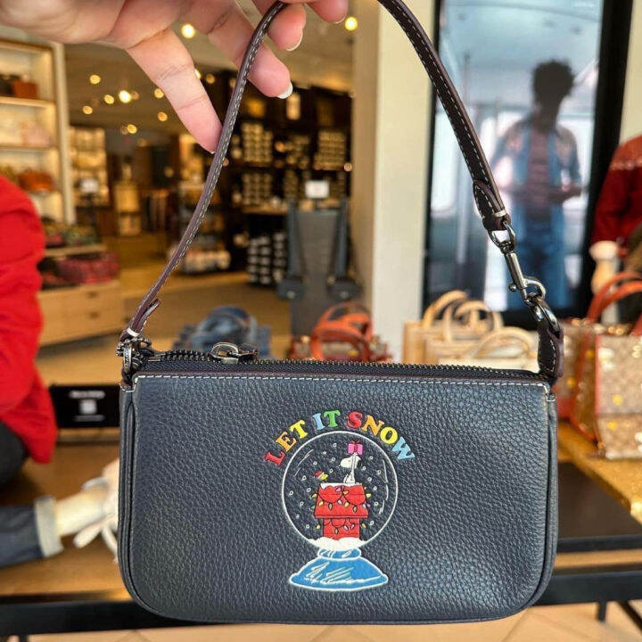New Coach model COACH X PEANUTS NOLITA 19 WITH SNOOPY LET IT SNOW MOTIF