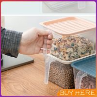 กล่องเก็บอาหารตู้เย็น ""มีที่จับ"" มีฝาปิด Portable กล่องเก็บของในครัว กันความชื้น  refrigerator food storage box BUY HERE