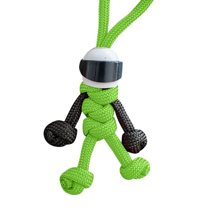 creative-motorcyclist-minifigure-hanging-chain-umbrella-rope-weaving-keychain-personality-motorcycle-helmet-key-accessories