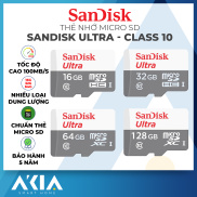 Thẻ Nhớ SanDisk Ultra, Thẻ nhớ 128gb Thẻ nhớ 64gb Thẻ nhớ 32gb