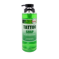 GENTLE TATTOO SOAP เจนเทิ้ลโซฟ น้ำยาทำความสะอาด เจนเทิลโซพ สบู่ทำความสะอาดรอยสัก แพ็คคู่พร้อมขวดปั้ม