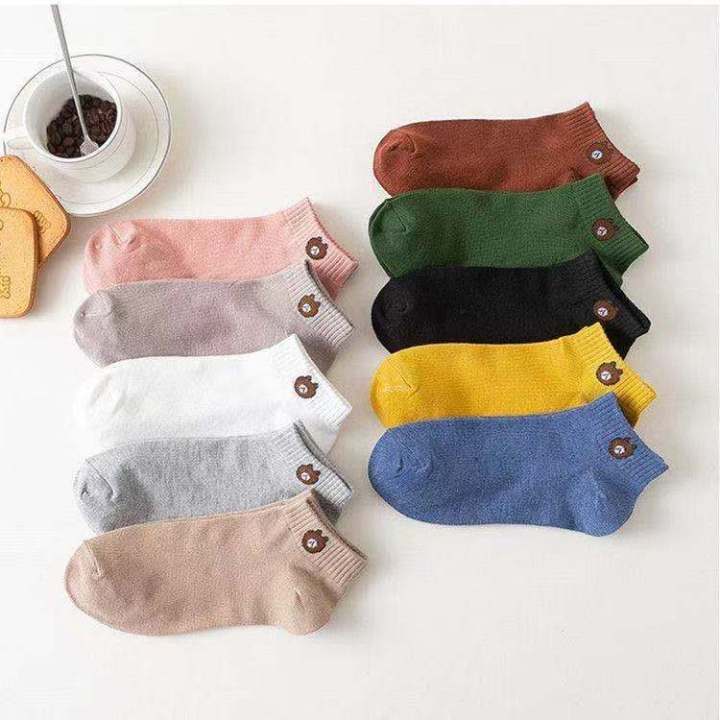 จัดส่งจากไทย-mens-socks-women-socks-10-pairs-ถุงเท้า-ถุงเท้าข้อสั้น-ถุงเท้ากันลื่น-ถุงเท้าผู้หญิง-ผู้ชาย-ถุงเท้าแพ็ค10คู่-กันเหงื่อออก