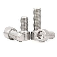 2/50pcs Metric Thread DIN912 M1.6 M2 M2.5 M3 M4 M5 M6 M8 M10 304 A2 Stainless Steel Allen Hexagon Hex Socket Cap Head Screw Bolt Screw Nut Drivers