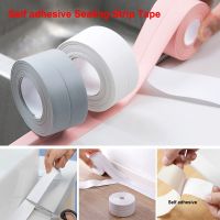 3.2Meter Self-Adhesive Sealing Strip Bathroom Shower Sink Bath Caulk Tape White PVC Adhesive Waterproof Wall Sticker for Kitchen Adhesives Tape