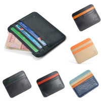 【CW】Leather Bank Card Holder Credit Card Organizer Purse Card Case Wallet Short First Layer Cowhide Leather R Thin Coin Purse