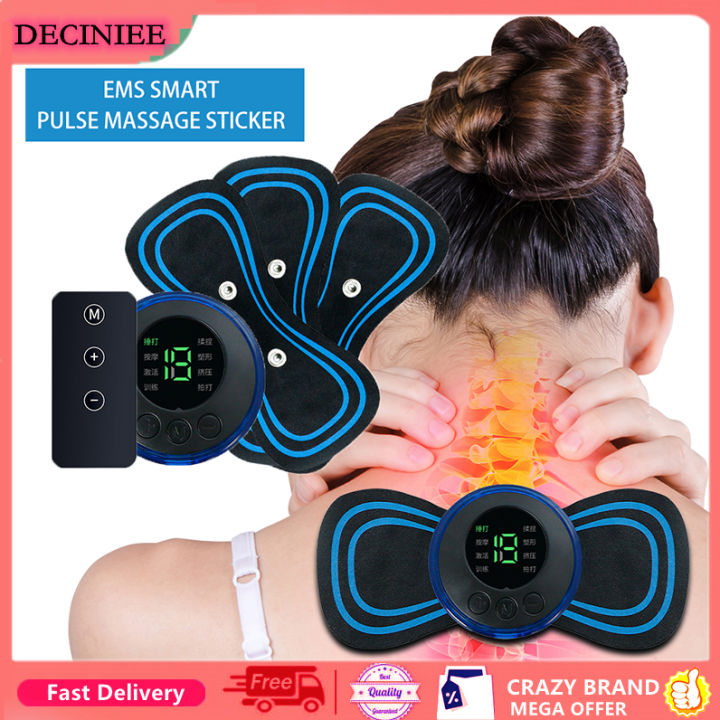 Electric Neck Massager Ems Cervical Vertebra Massage Patch For Muscle ...