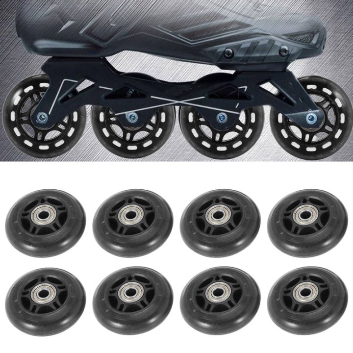 8-pack-inline-skate-wheels-beginners-roller-blades-replacement-wheel-with-bearings-wheels-70mm