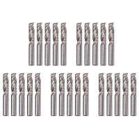 25Pcs Up Down Cut 6MM Spiral Solid Carbide CNC Router Endmill Compression Wood Tungsten End Milling Cutter Tool Bit