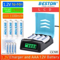 ถ่านชาร์จ BestoAAA 1.2V  Ni-MH 1100mAh  จำนวน 4 ก้อน พร้อมเครื่องชาร์จ รุ่น C9001