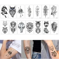 hot【DT】 Small Temporary Fake Sticker Tiger Wolf Compass Fashion Arm Wrist Neck Man Tatoo