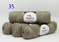 Meiko ไหมพรมคอตตอน 4 Ply (สีแทน 4 ม้วน)