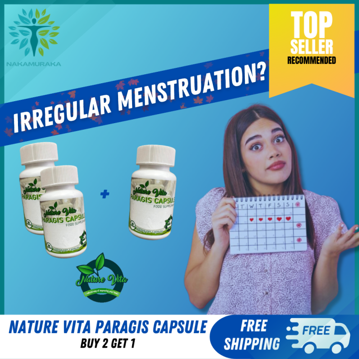 BUY 2 GET 1 Nature Vita Paragis Capsule for PCOS Irregular Period