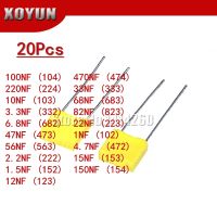 ► 20pcs Polypropylene Safety Plastic Film 100V 1nF 470nF 100nf 220nf 10nf 47nf 22nf 1nf 0.47uf 0.1uf Correction capacitor