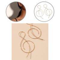 Dangle Earrings Long Attractive Comfortable to Wear Ladies Simple Musical Note Hoop Earrings Musical Notes Earrings for Women