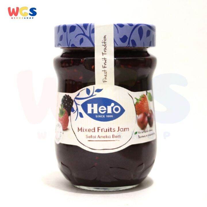 Selai Hero Mixed Fruit Jam No Artificial Colours Spread 340g Lazada