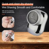 【DT】 hot  Portable Cordless Shaving Beard Tool Pocket Size Men Mini Travel Shaver USB Rechargeable Shave for Removing Chest Hair Body Hair