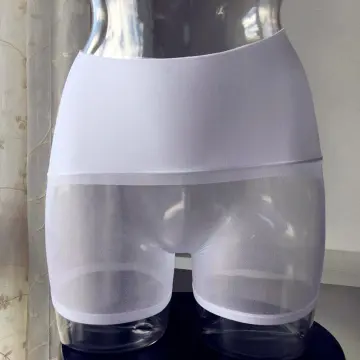 Men Oil Shiny Glossy Pantyhose Boxers Briefs Transparent U Convex Underwear  Underpants