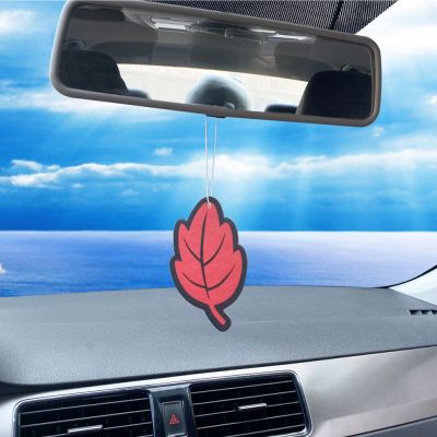 【CC】☏  Car Air Freshener Scented Paper Hanging Vanilla Perfume Tablets Fragrance Accessories Interior