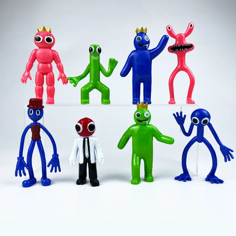 Últimas 24pcs/set Roblox Rainbow Friends Figuras Modelo Bonecas Anime  Figura Jogos de Terror Car Bolo Decoração Crianças Brinquedos Presente