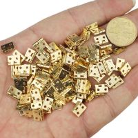 20PCS Mini Pure Copper Hinge Folding Hinge 8 x 10mm