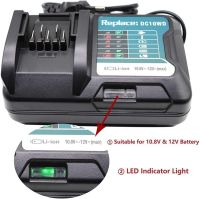 ;[- DC10WD Fast Lithium Battery Charger For Makita 10.8V 12V DC10WD/DC10SB/DC10WC/BL1015/BL1016/BL1021B Led Charger 1.3A/3A Current