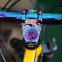 Burnt Blue Bike Stem ชุดหูฟังฝาครอบด้านบนพร้อมสกรูสำหรับหลอดหัวส้อม28.6มม