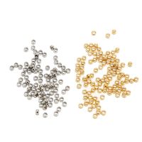 ✷✢ 100pcs 1.5 2 2.5 3mm Stopper Spacer Beads Stainless Steel Positioning Ball Crimp End Beads for DIY Jewelry Making Supplies