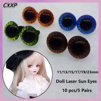 CXXP 10pcs/5 pairs คุณภาพสูง สำหรับตุ๊กตา BJD DIY ตุ๊กตาทำหัตถกรรม ของเล่นสัตว์เพื่อความปลอดภัย ตาพลาสติก ลูกตา