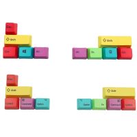 卍 10Pcs/Set Replaceable Mac/WIN Mechanical Keyboard Keycaps OEM Profile PBT CMYK Modifiers 10 Keys Laser Engraved Keycaps