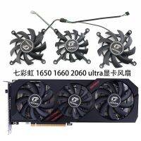 Gratis Ongkir ควบคุมอุณหภูมิพัดลมทำความเย็นการ์ดจอแบบพิเศษ GTX 1650 1660 RTX 2060ของแท้มีสีสันสินค้าใหม่