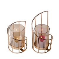 {6shop Department Store} IMUWEnCandle Holder Gold European Geometric Candlesticks Lantern Wedding Centerpieces Table For Home Table Party Decoration